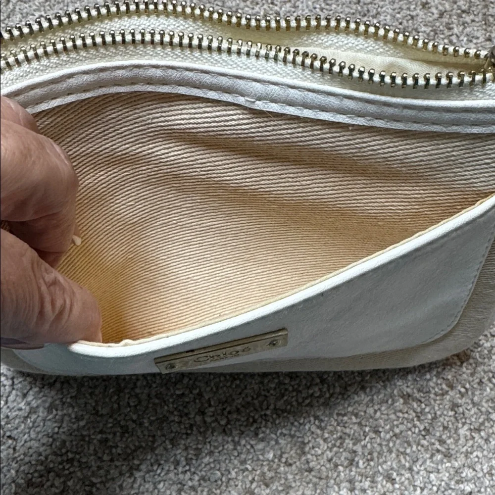 Chloé Parfums Beige Canvas Cosmetic Pouch Makeup Bag GWP